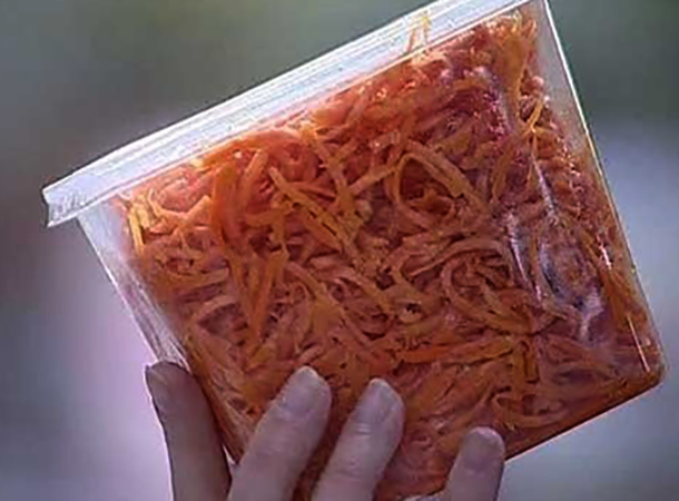Замороженная морковь по-корейски